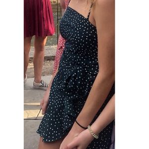 Princess Polly green wrap dress